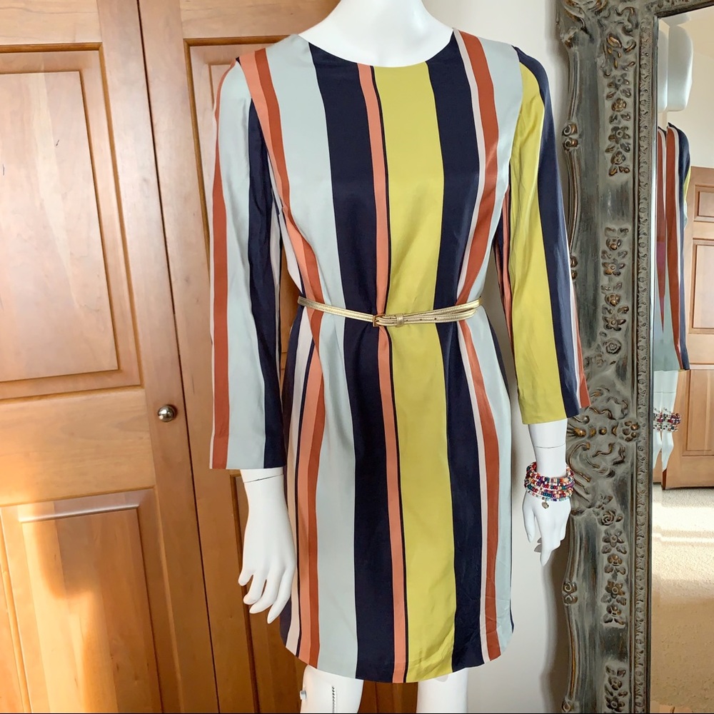 Boden Azalea Tunic Dress, Sz 10L, Multi-Color